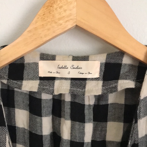 Anthropologie Black and White Checkered dress Small - Picture 4 of 7